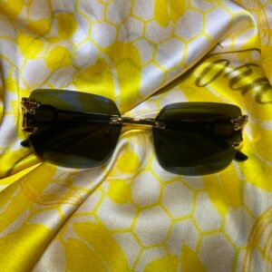 Black and Gold Sunglasses