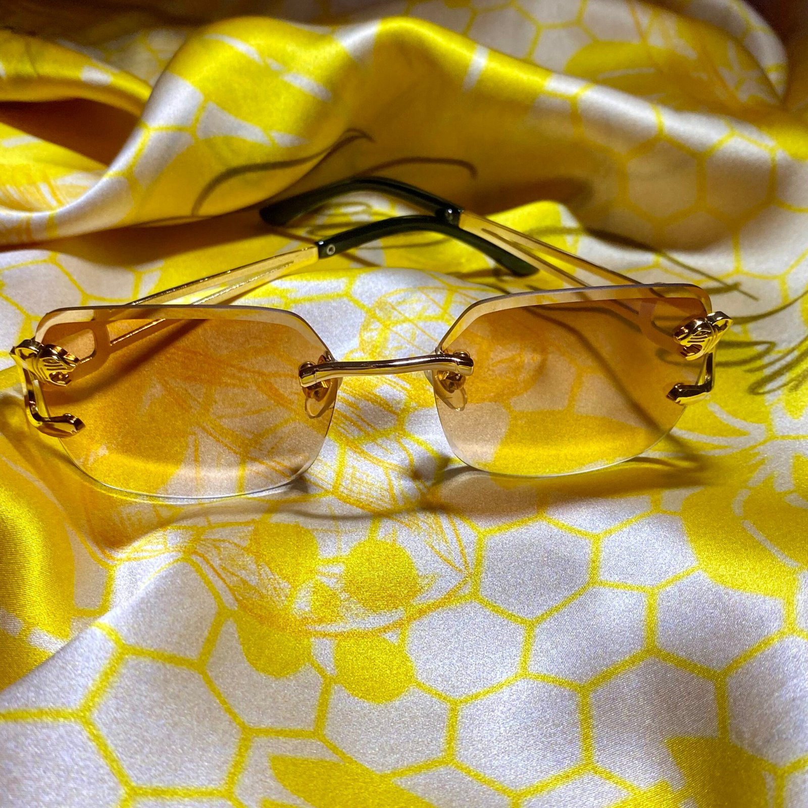 Brown and Gold Sunglasses