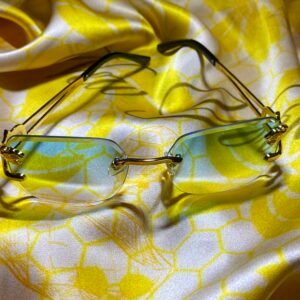 Blue and Gold Sunglasses