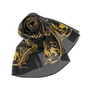 Scarf with lion design