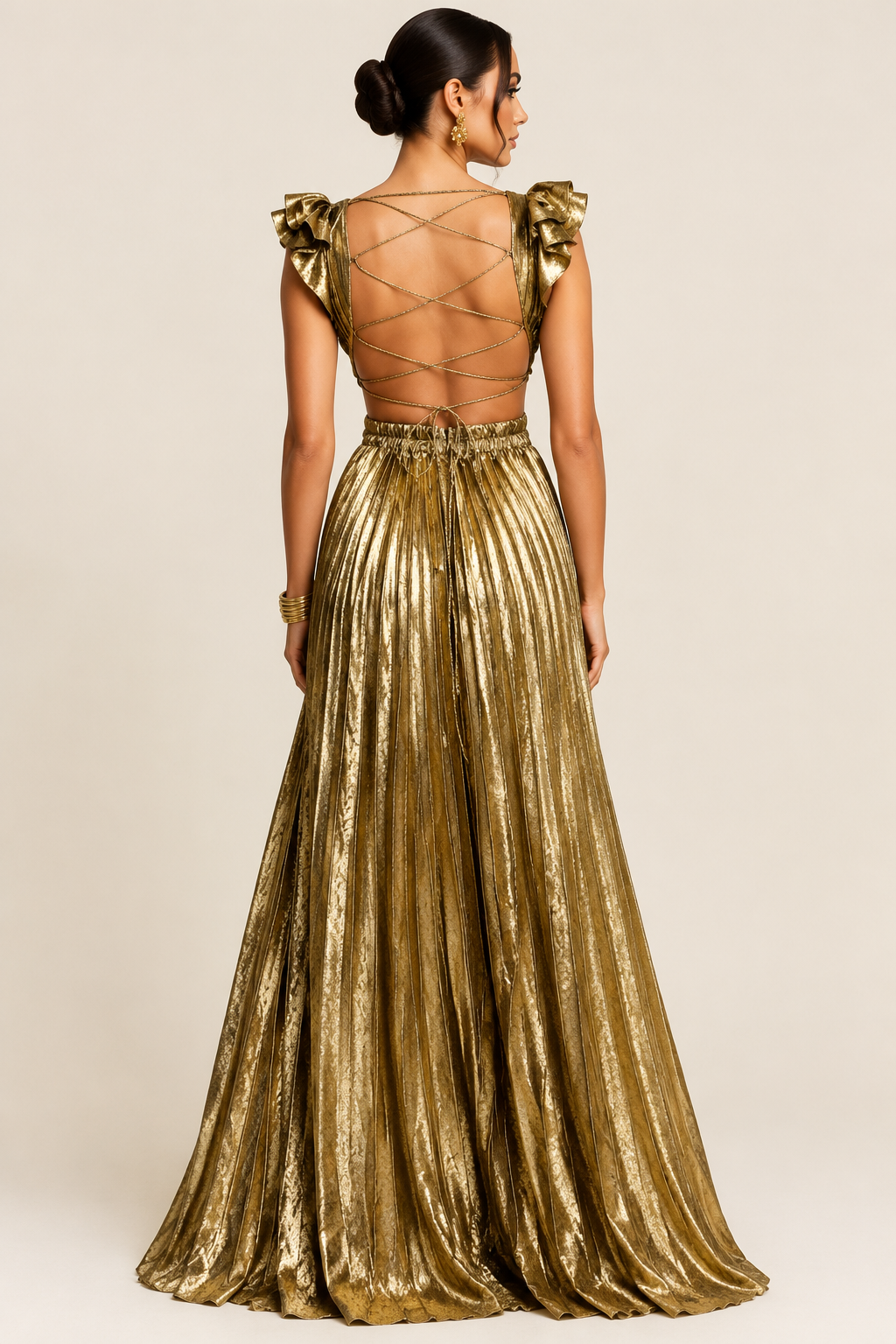 Gold Evening Gown - Image 2